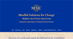 Desktop Screenshot of mindfulsolutionsforchange.com