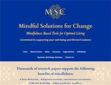 Tablet Screenshot of mindfulsolutionsforchange.com